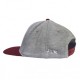 Snapback logo blanc / gris foncé