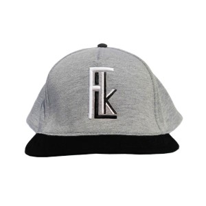 Snapback GREY - Logo blanc / noir