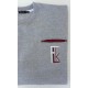 Sweatshirt col rond Gris clair / Burgundy