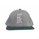 Snapback logo blanc / Rose pâle