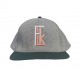 Snapback logo blanc / orange