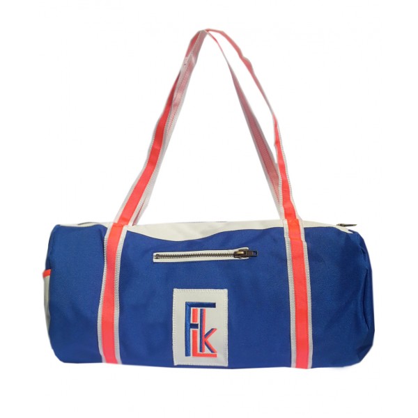 SAC EVIA - BLEU ROI / ÉCRU / CORAIL FLUO