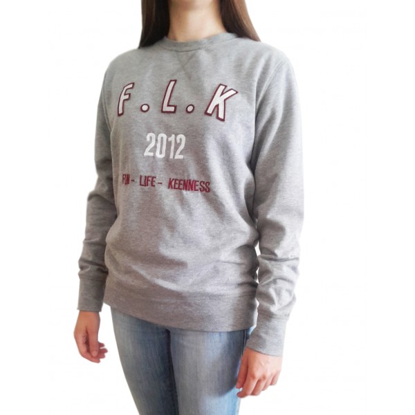 Sweatshirt F.L.K 2012 - Gris chiné