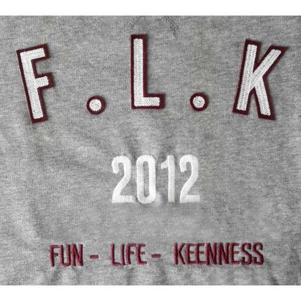 Sweatshirt F.L.K 2012 - Gris chiné – Image 2