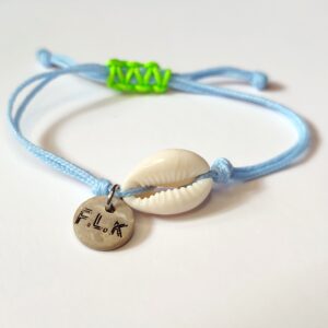 BRACELET CAURI - BLEU POLAIRE