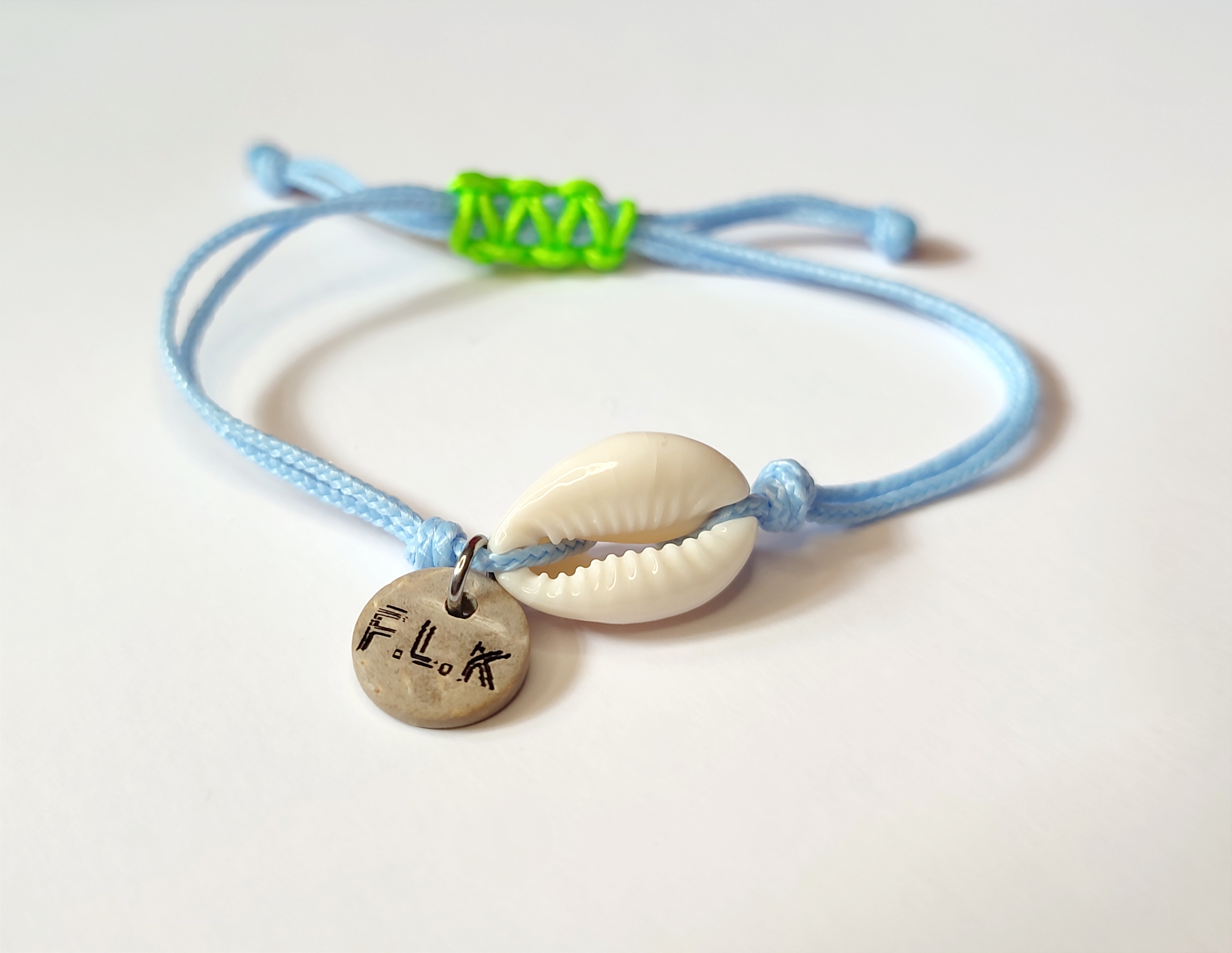 BRACELET CAURI - BLEU POLAIRE